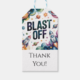 Etiqueta Para Presente Festa de aniversário do Astronauta de Rapto Espaci