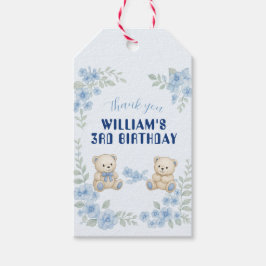 Etiqueta Para Presente Festa de Aniversário do Ursinho de Pelúcia