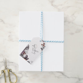 Etiqueta Para Presente Festa de aniversário Floral Spooky Halloween