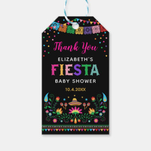 Etiqueta Para Presente Festa de aniversário mexicana vibrante do chá de