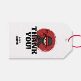 Etiqueta Para Presente Festa de Aniversário Ninja