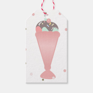 Etiqueta Para Presente Festa de Aniversário no Sundae Cup Diner