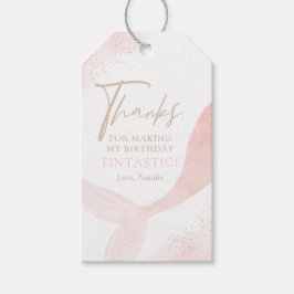 Etiqueta Para Presente Festa de aniversário Rosa de Sereia