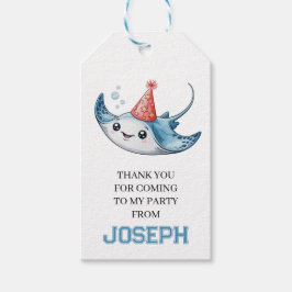 Etiqueta Para Presente Festa de aniversário Stingray