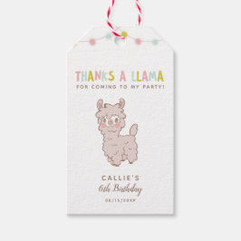 Etiqueta Para Presente Festa de aniversário Tema de Llama Cute Pastel