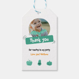 Etiqueta Para Presente Festa de aniversário verde e branco do Halloween o