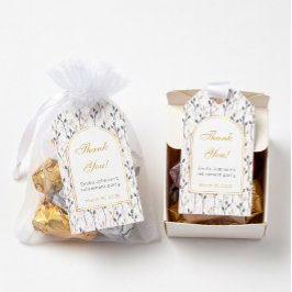 Etiqueta Para Presente Festa de Aposentadoria com Arco Floral Elegante