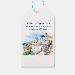 Etiqueta Para Presente Festa de aposentadoria da ilha de destino Grécia