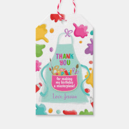 Etiqueta Para Presente Festa de Arte Favorece Artesanato Pintura de Anive