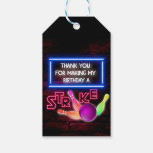 Etiqueta Para Presente Festa de boliches, Boliches Cósmicas, aniversári