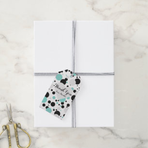 Etiqueta Para Presente Festa de Bolinhas Teais de BRIDE & Bridesmaids