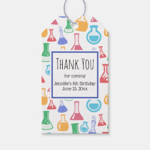 Etiqueta Para Presente Festa de Brindes e Beakers Muito Obrigado