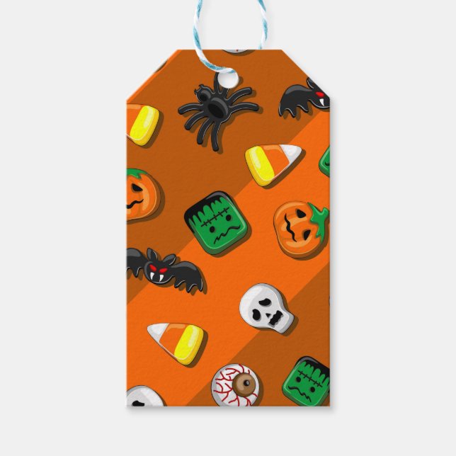Etiqueta Para Presente Festa de Candies do Halloween Spooky (Frente)