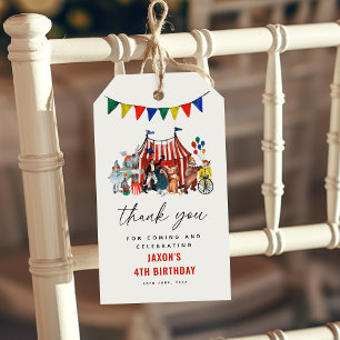 Etiqueta Para Presente Festa de Carnaval de Circo Aniversário Criança Obr