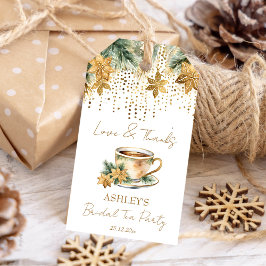 Etiqueta Para Presente Festa de chá de chá de panela de inverno de Boho