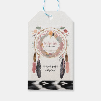 Etiqueta Para Presente Festa de Chá de fraldas do Cute Boho Dreamcatcher