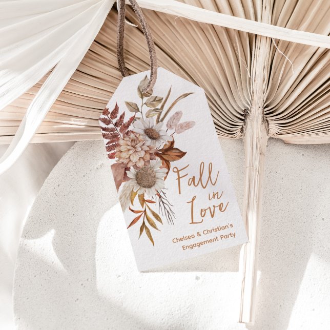 Etiqueta Para Presente Festa de Compromisso de Outono  (Criador carregado)