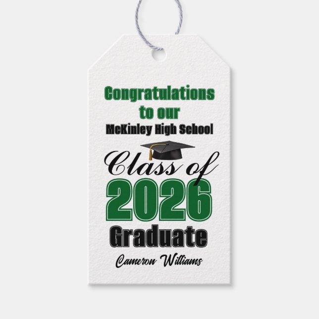 Etiqueta Para Presente Festa de Formatura da Turma Verde de 2026 Personal (Frente)