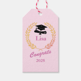 Etiqueta Para Presente Festa de formatura de Ano e Nome Personalizado Sim