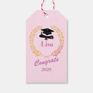Etiqueta Para Presente Festa de formatura de Ano e Nome Personalizado Sim