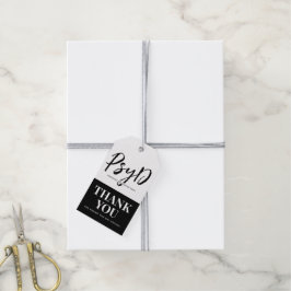 Etiqueta Para Presente Festa de formatura PsyD Personalizada Obrigado