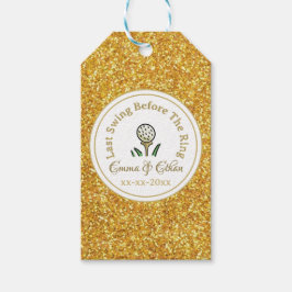 Etiqueta Para Presente Festa de Golfe de Pré-Casamento - Festa Branca Dou