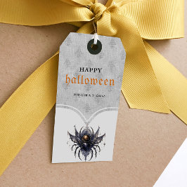 Etiqueta Para Presente Festa de Halloween gótica simples