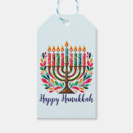 Etiqueta Para Presente Festa de Luzes Hanukkah