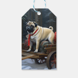 Etiqueta Para Presente Festa de Natal do Pug