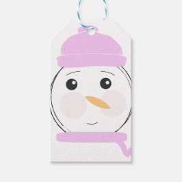 Etiqueta Para Presente Festa de Natal Rosa e Bonito