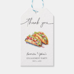 Etiqueta Para Presente Festa de Noivado Amor e Tacos