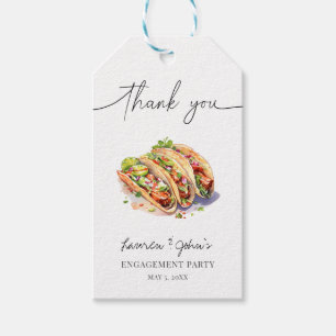Etiqueta Para Presente Festa de Noivado Amor e Tacos