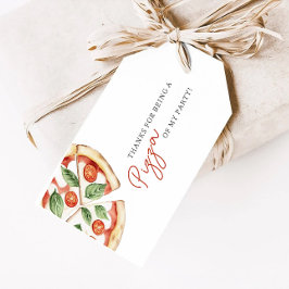 Etiqueta Para Presente Festa de Pizza Obrigado