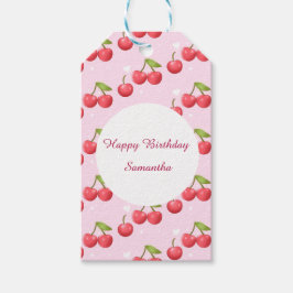 Etiqueta Para Presente Festa de primeiro aniversario de Cereja