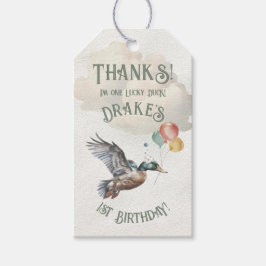 Etiqueta Para Presente Festa de primeiro aniversario do Duque Sortudo