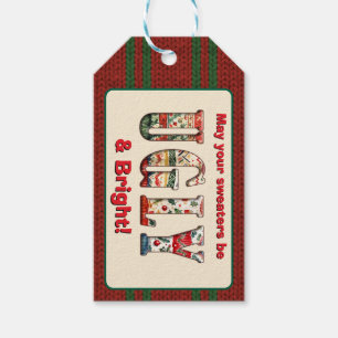 Etiqueta Para Presente Festa de Sweater Feia