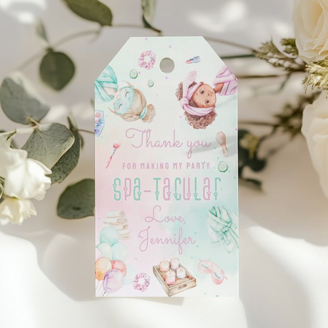 Etiqueta Para Presente Festa de terno Pastel Spatacular Aniversário Obrig (Criador carregado)