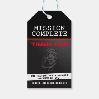 Etiqueta Para Presente Festa Espiã Obrigado