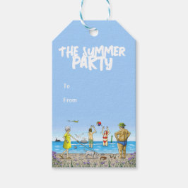 Etiqueta Para Presente Festa na Praia no Verão
