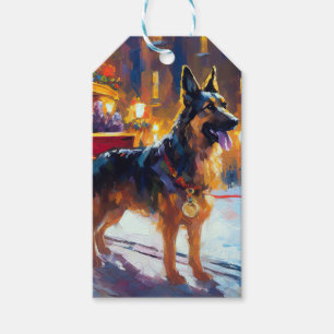 Etiqueta Para Presente FESTIE german shepherd Natal