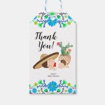 Fiesta Baby Muchacho Favor Tag
