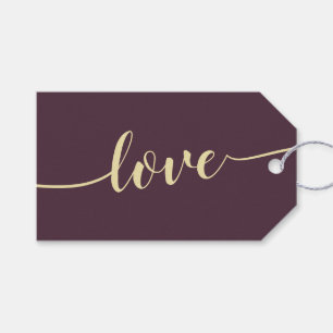 Etiqueta Para Presente Figo da Meia-Noite Aplaudindo Amor Simples