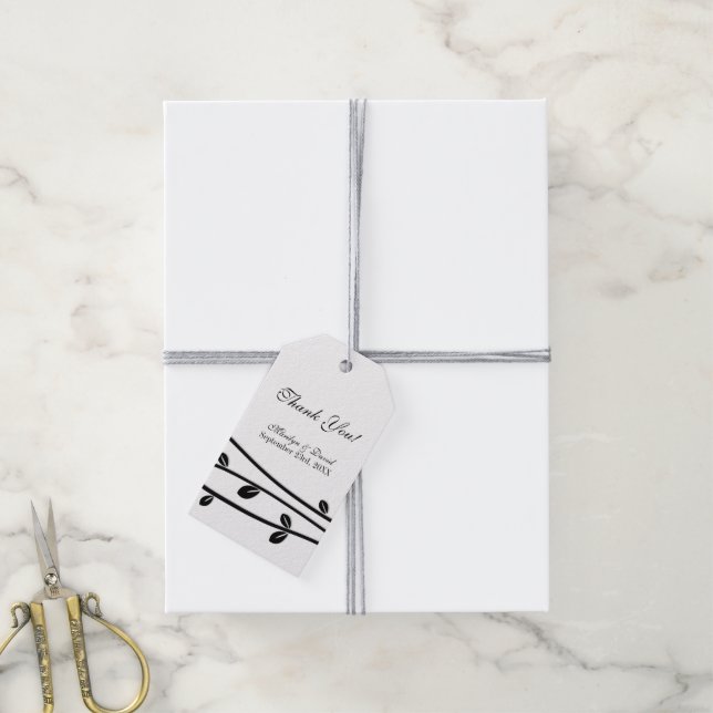 Etiqueta Para Presente Filiação De Filiação Obrigado (Com cordão)