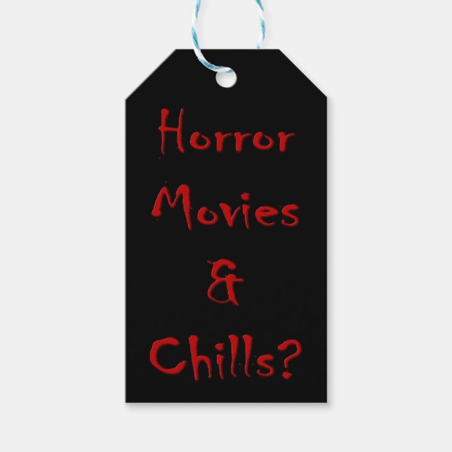 Etiqueta Para Presente Filmes e Arrepios horrorosos? (Frente)