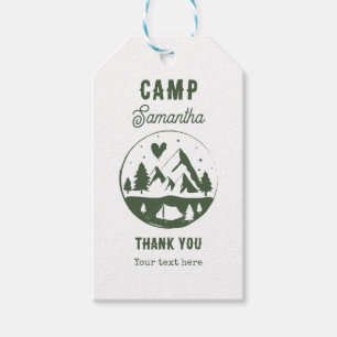 Etiqueta Para Presente Fim de Semana de Acampamento de Despedida de Solte