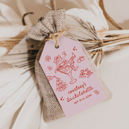 Etiqueta Para Presente Fim de Semana de Despedida de Solteira de Cowgirl 