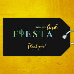 Etiqueta Para Presente Final Fiesta Cactus Bachelorette Mexicana Obrigado<br><div class="desc">Festa de solteira Final De Fiesta Obrigado, Tag De Presente. Prepare-se para festejar com a nossa coleção final de bachelorette do partido mexicano Fiesta! Esta coleção apresenta um esquema de cores vibrante de verde e amarelo, com designs de cacto lúdicos que certamente tornam sua celebração inesquecível. Nossos produtos vão de...</div>