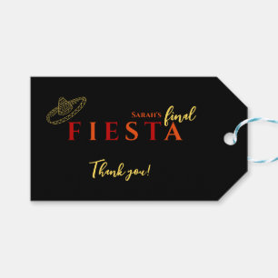 Etiqueta Para Presente Final Fiesta Festa de solteira Mexicana Obrigado