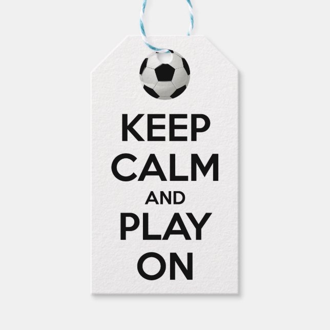 Etiqueta Para Presente Fique calmo e jogue (Frente)