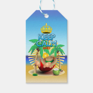 Etiqueta Para Presente Fique calmo e... relaxe em Hammock!